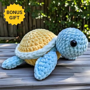 No Sew Crochet Sea Turtle Pattern | Amigurumi PDF (Instant Download)