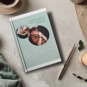 Utskrivbar guide till mild tacksamhet - Lär dig att KÄNNA dig tacksam - Snabb mindfulness för upptagna hjärtan