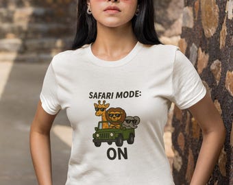 Safari Animals Garment-Dyed T-shirt: Comfort Colors Ring-Spun Cotton