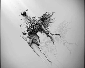 Abstract Woman Sketch Printable Wall Art, Minimalist Line Art Female Figure, Modern Aesthetic Drawing, Digital Download, Artistic Poster Dec