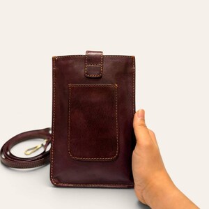 The Osian Mobile Sling, compact crossbody for phone and cards