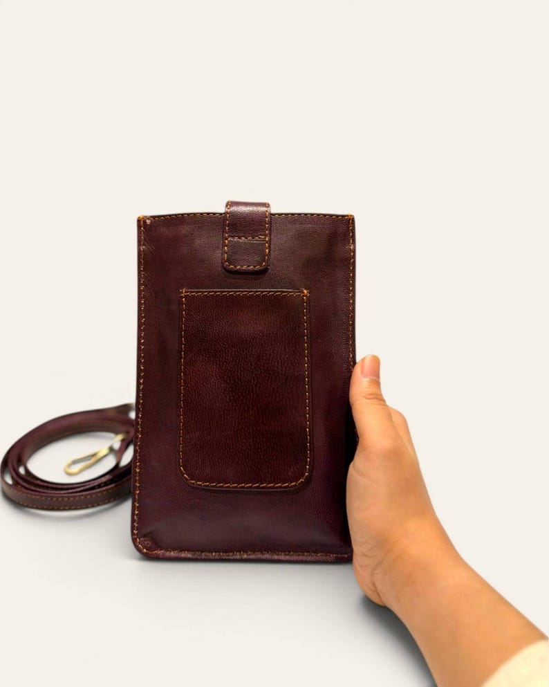 The Osian Mobile Sling, compact crossbody for phone and cards