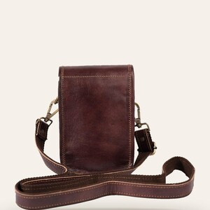 Back view of the Nagaur Kashidakari Sling with its adjustable cross-body strap