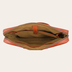 The Mehrangarh Briefcase open, showing the lined interior