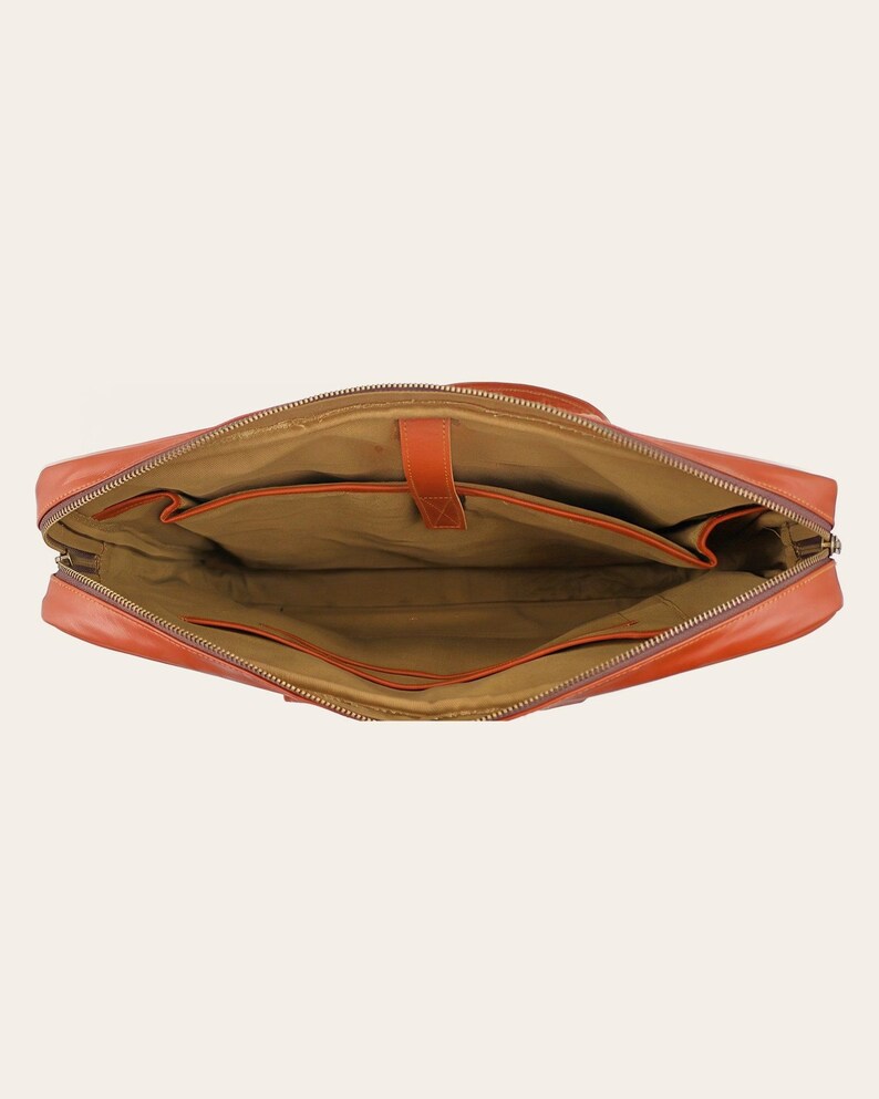 The Mehrangarh Briefcase open, showing the lined interior