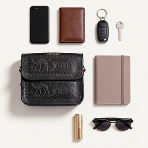 What the Pushkar Sling holds, Dark Olive (AI-generated)