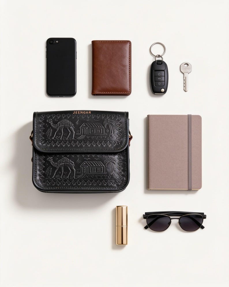 What the Pushkar Sling holds, Dark Olive (AI-generated)