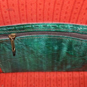 Inside The Rambagh Tote: the bright woven lining and the secure interior zip pocket