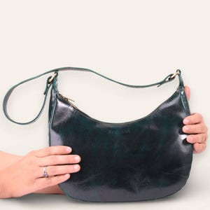The Ranisar Shoulder Bag in Dark Olive, full-grain leather, artisan Manish