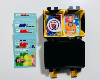 Aufbewahrungsbox für WM-Sticker 2026 | Fußball-Stickerhalter | Stickerbox | In 3 Farben erhältlich