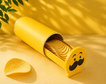Bandeja deslizante para latas de Pringles | Dispensador de snacks | Organizador de patatas fritas