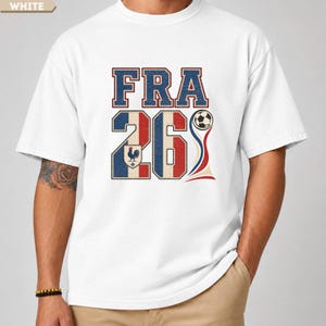 France 2026 Soccer Shirt, France World Soccer Fan Tee, French Football Fan Shirt, Retro France Game Day Tee, Vintage Sports Shirt image 2