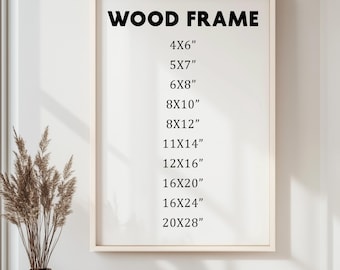 White Wood Frame – 12 Color Options | Modern Wooden Picture Frame, Photo & Diploma Frame, 8x10 Frame, Black, White, Red Frame