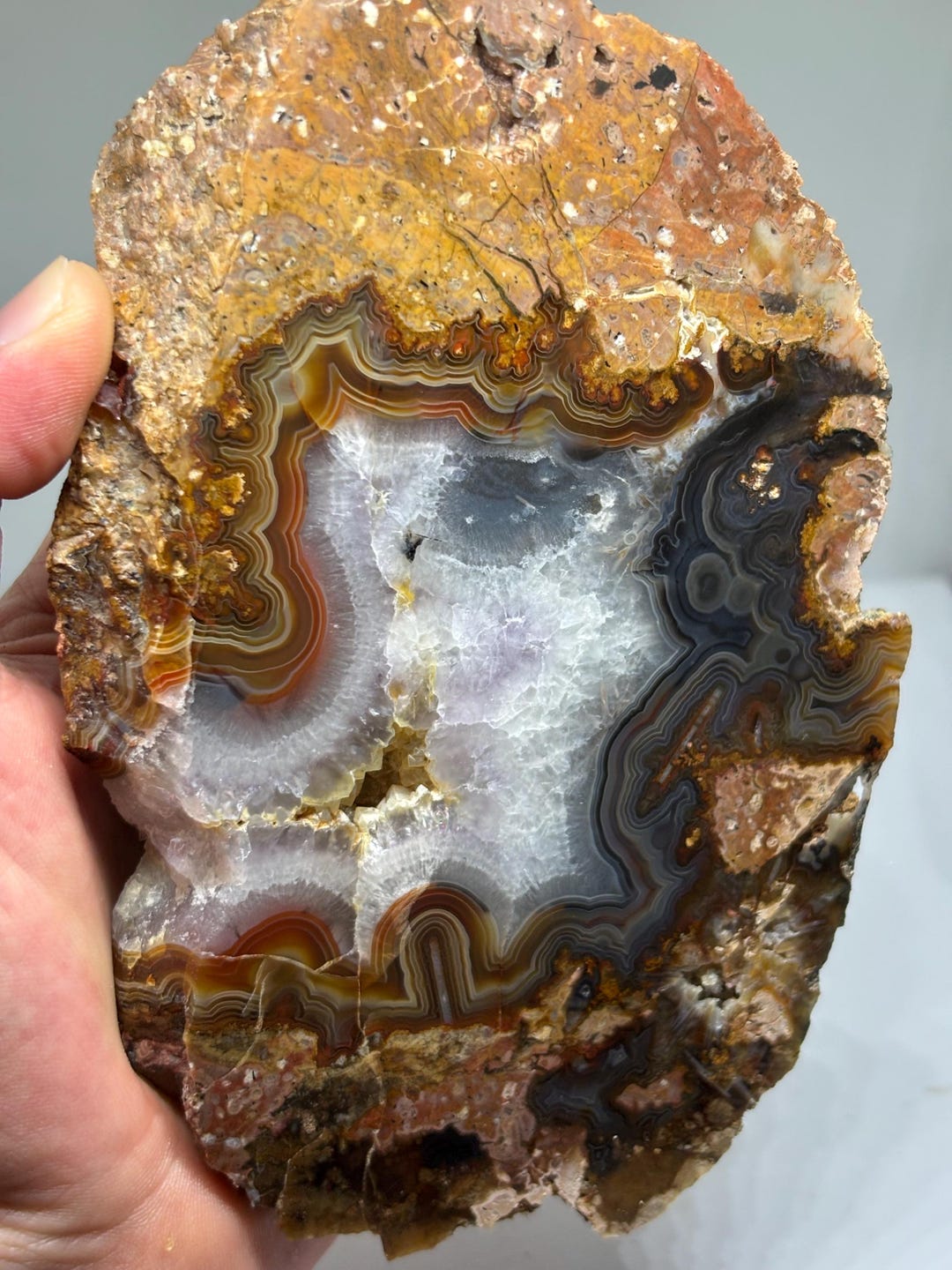 877 Gram Raw Ankara Agate Specimen From Turkey - Natural Unpolished ...