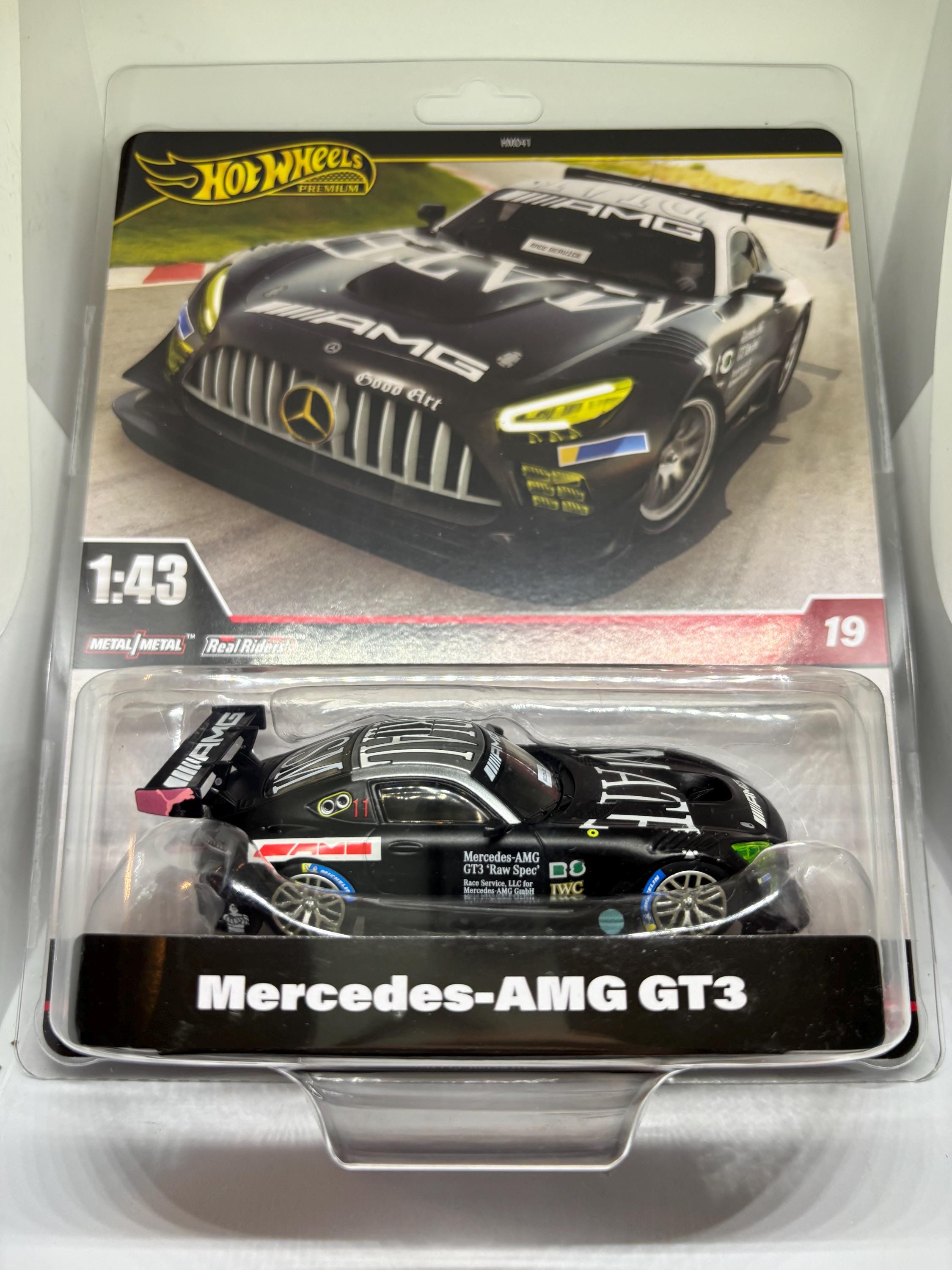 Hot Wheels Premium 1:43 Mercedes-amg GT3 Raw Spec | Metal/metal