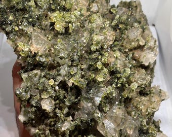 2660g Riesen-Epidot- und Quarzkristall-Cluster - Massives Museums-Exemplar - Hakkari, Türkei