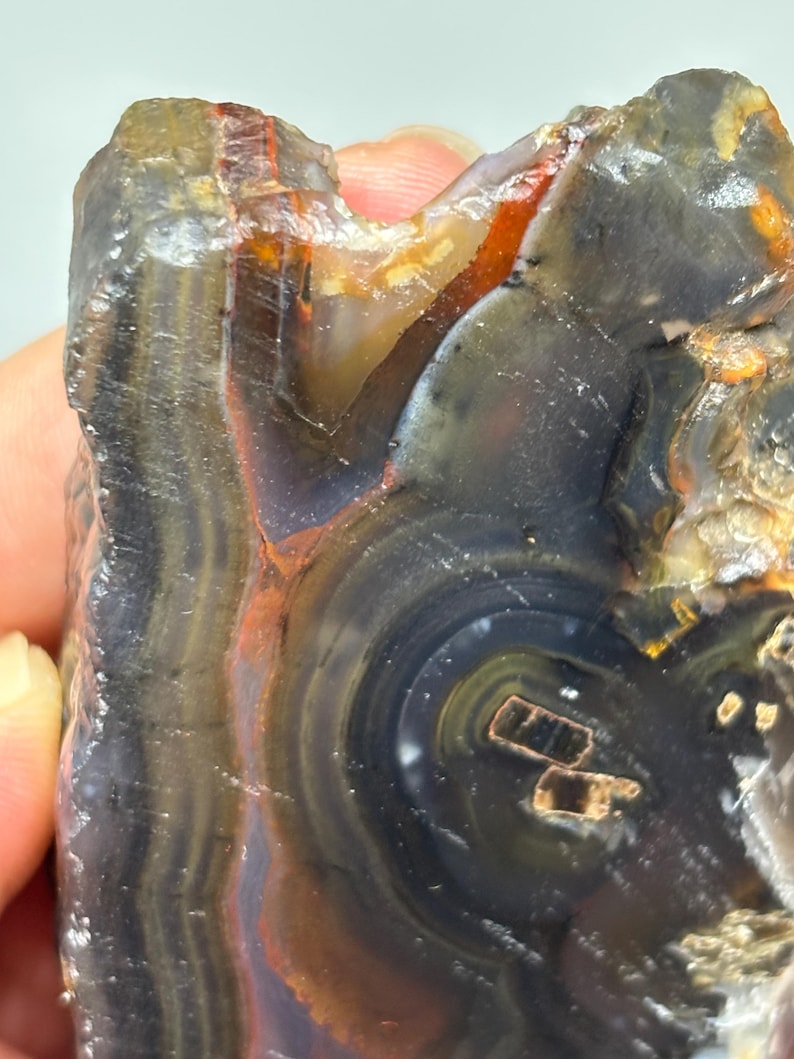 200g Raw Agate Specimen From Ankara Turkey, Unpolished Natural Banded ...