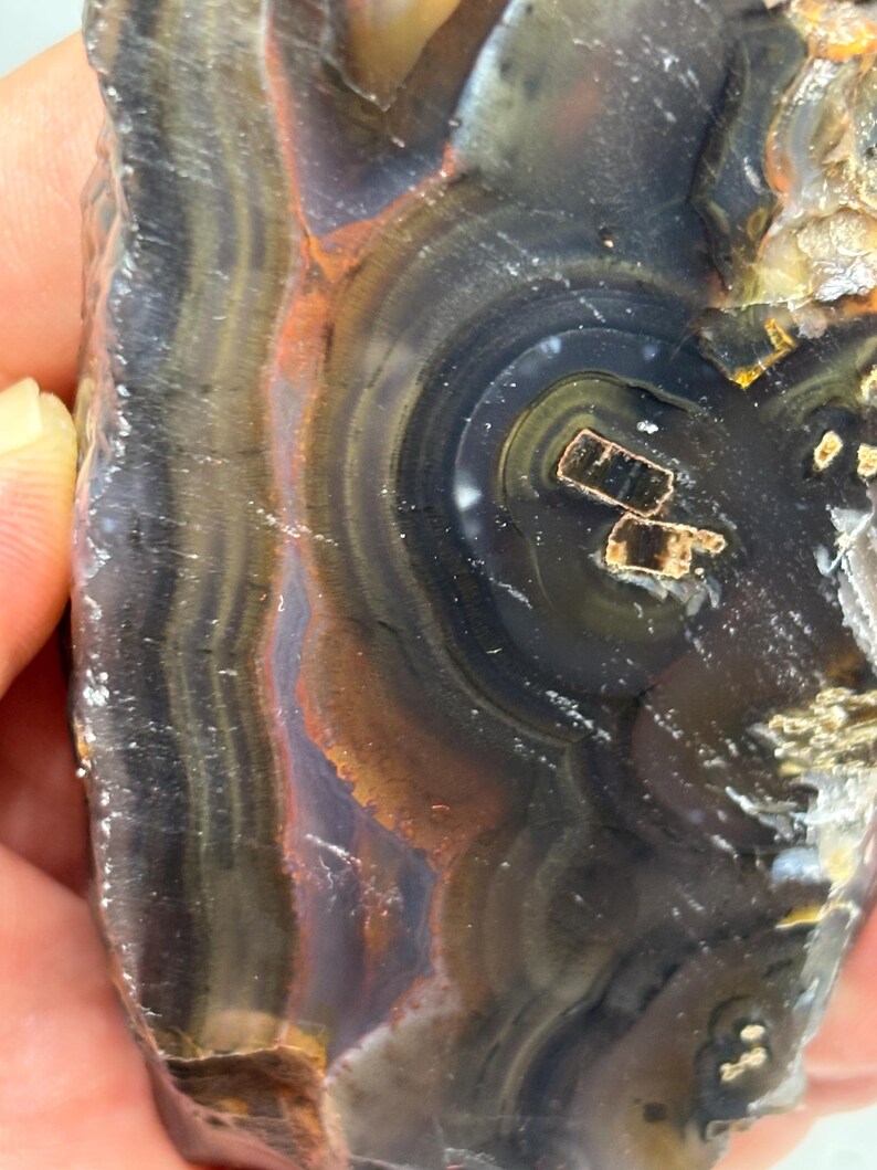 200g Raw Agate Specimen From Ankara Turkey, Unpolished Natural Banded ...