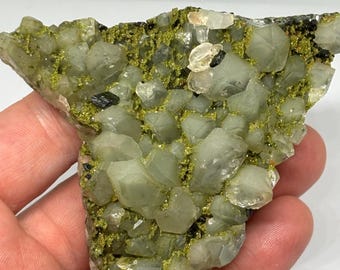 125g Natürlicher Epidot & Quarz Cluster - Großes, hochwertiges Exemplar - Hakkari, Türkei
