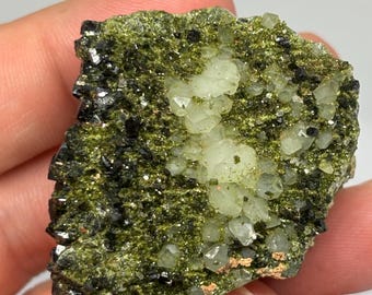46g Natürlicher Epidot & Quarz Cluster - Hochwertiges Kristallmuster - Hakkari, Türkei