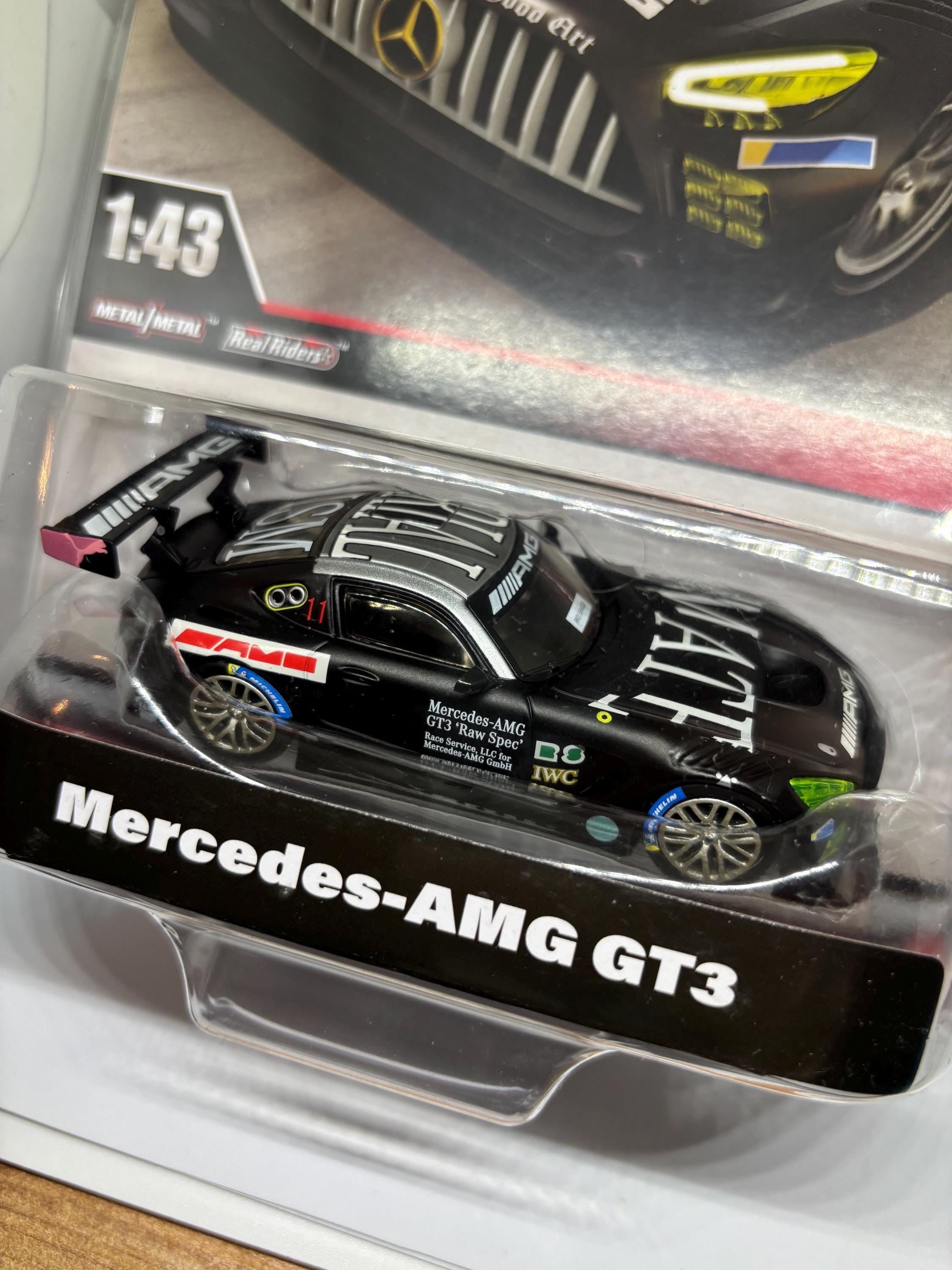 Hot Wheels Premium 1:43 Mercedes-amg GT3 Raw Spec | Metal/metal
