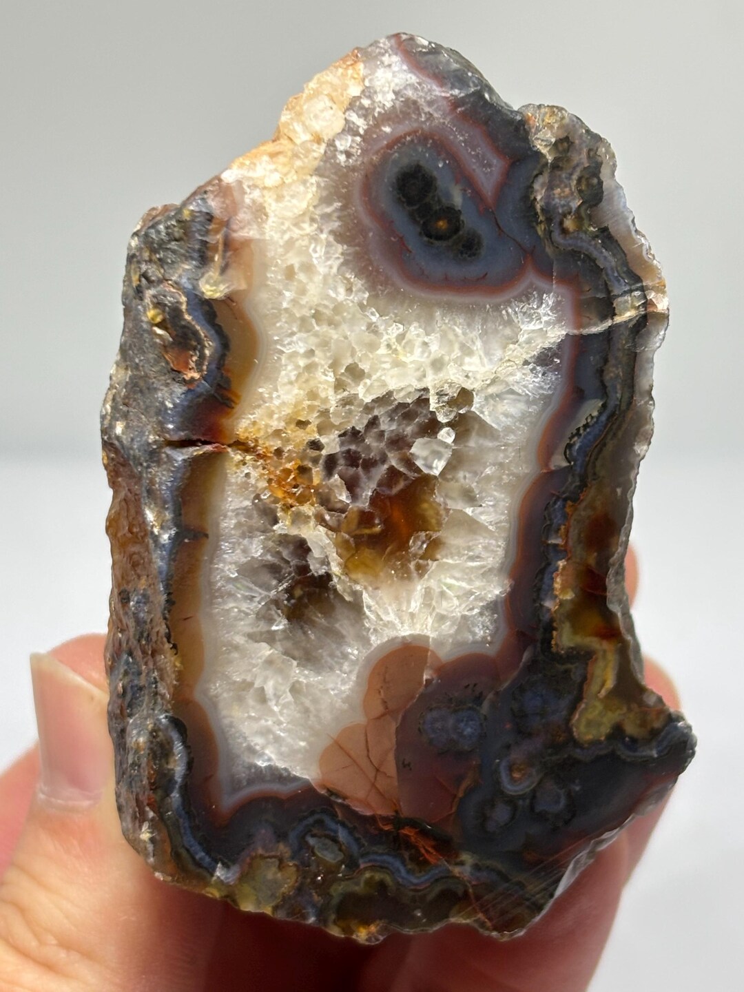 201g Raw Ankara Agate Specimen - Natural Unpolished Turkish Agate ...