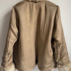 Vintage Faux Mink Fur Jacket – Louis Féraud Lined Cream Beige Coat image 9