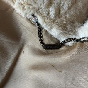 Vintage Faux Mink Fur Jacket – Louis Féraud Lined Cream Beige Coat image 16