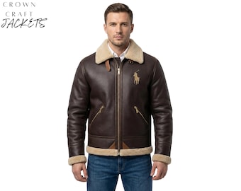 Handmade Genuine Men’s Polo Leather Jacket in Premium Cowhide, Classic Biker Inspired Luxury Fashion Jacket for Everyday Wear