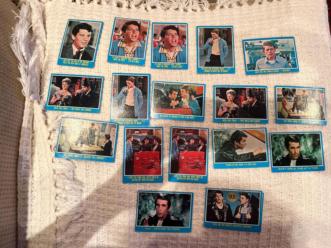 1976 Topps Happy Days Trading Card Lot – 18 Cards - Etsy