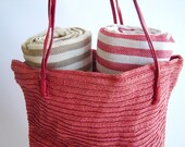 VENTE, serviette turc, ensemble de 2 Peshtemal, serviette de bain, serviette de plage, bain et corps, Spa, mariage, cadeau, brun clair et rouge, la Saint-Valentin