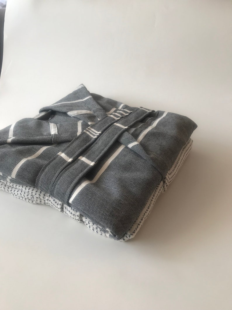 NATURAL Turkish Towel Robe, Wedding, Ecofriendly, SPA, Turkish Cotton