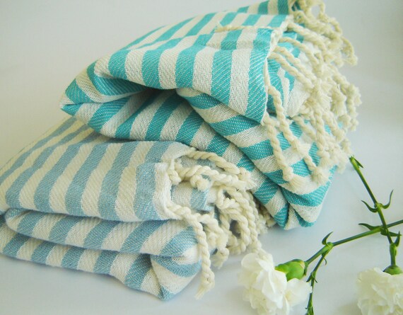 SALE Set of 2 Turkish Towel Peshtemal Beach Towel Bath Towel