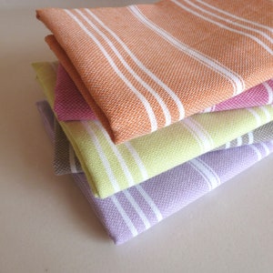 Set of 2 Turkish Hand Towel, Head Towel, Peshkir, Tea Towel, Baby towel for him for her, Wedding, Mother days, Christmas gift, brown