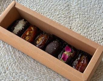 Handcrafted Medjool Dates Box – Belgian Chocolate & Roasted Nuts, Guilt-Free Treat