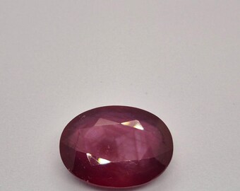 Glass Filled Ruby cut stone.