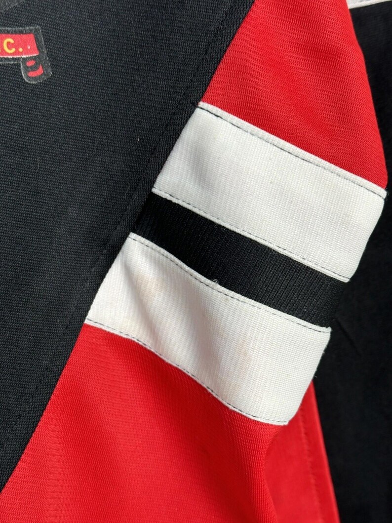 Chaqueta deportiva de entrenamiento del Fulham, modelo vintage de 1988-1989, con el logotipo del marcador y la camiseta, talla S. imagen 7