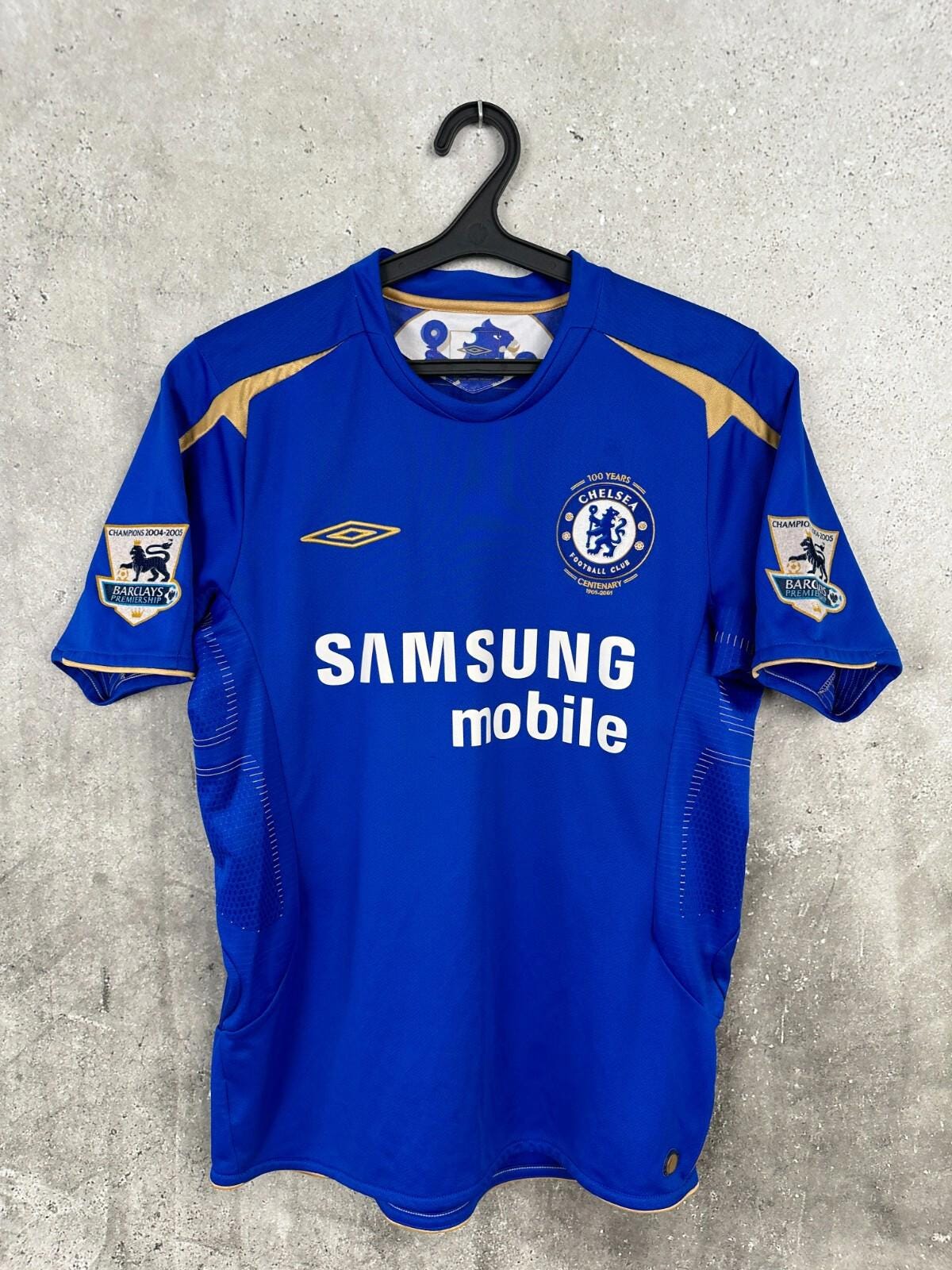 Vintage 2005 2006 Chelsea Home Football Shirt #16 Robben Umbro