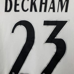 Vintage 2005 2006 Real Madrid Home Football Shirt #23 Beckham Adidas Jersey Size S image 5