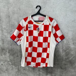 Vintage Croatia 2004 2005 Home Football Jersey Nike Shirt Size M image 1