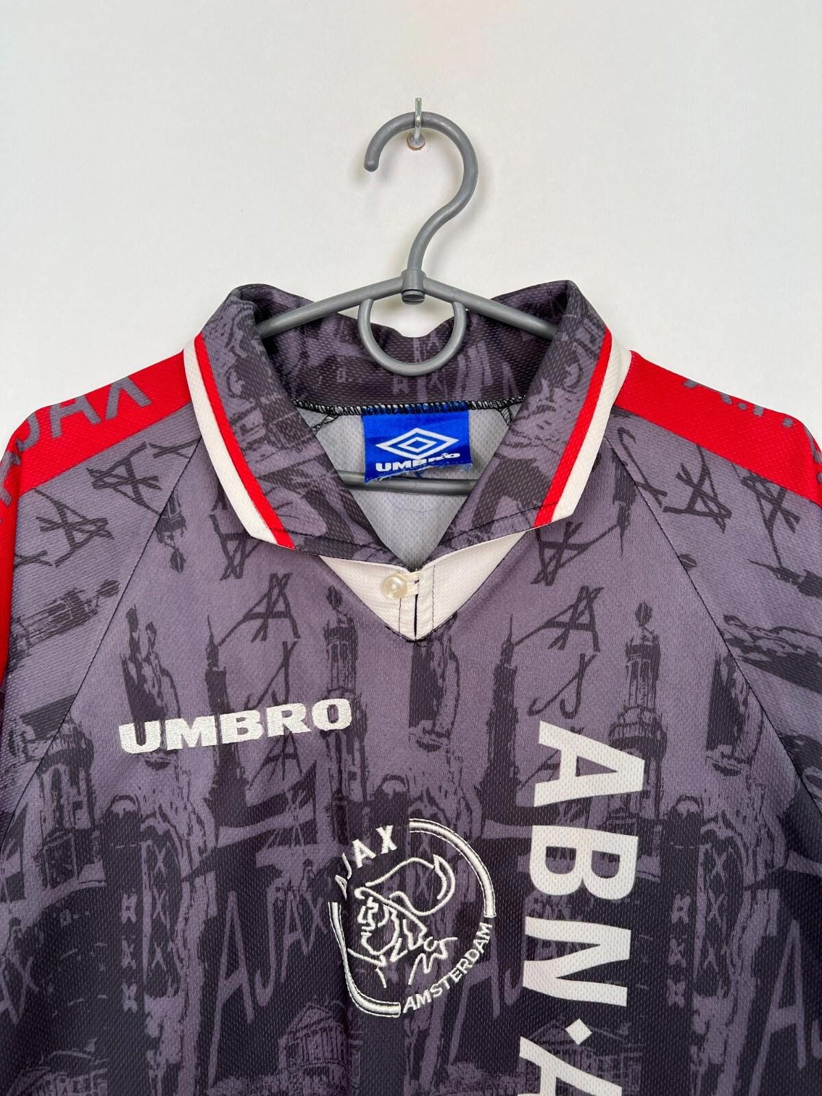 ウェア 96/97 Vintage Umbro Ajax Away Uniform Vintage Ajax Amsterdam Away Jersey 1996 1997 Umbro Football Shirt