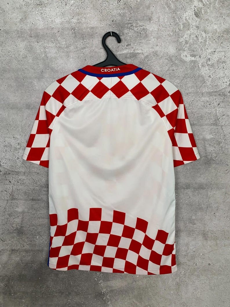 Camiseta de fútbol de Croacia de la década de 2000, marca Nike, talla M. imagen 5