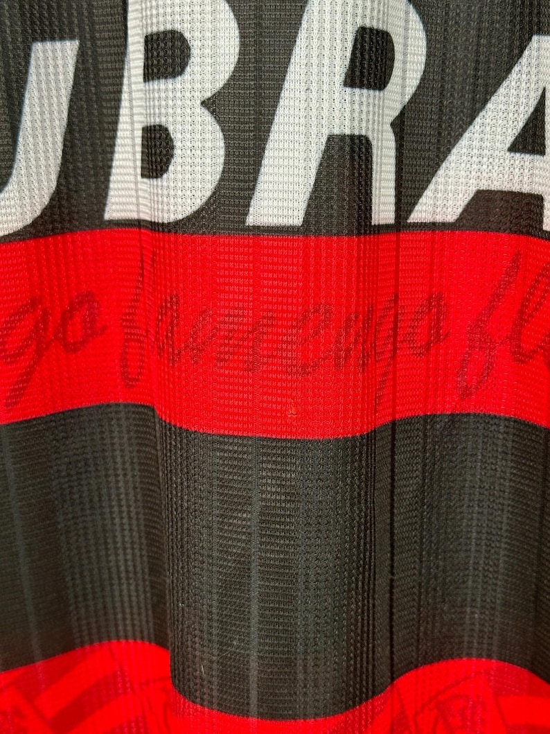 Vintage 1995/1996 Flamengo Home Football Shirt #10 Romario Umbro Brazil Jersey Size L image 6