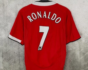 Vintage 2004/2006 Manchester United Home Football Shirt #7 Ronaldo