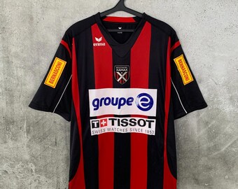 Vintage 2000's Neuchatel Xamax Home Football Shirt Erima Jersey Size XXL
