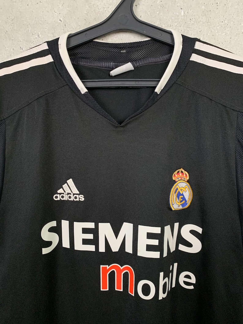 Camiseta de fútbol vintage del Real Madrid 2004/2005, visitante, Adidas, talla M imagen 2