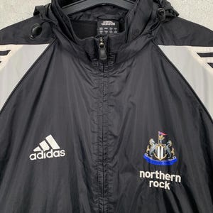 Vintage 2005/2006 Newcastle United Training Football Track Jacket Adidas Jersey Size M image 2