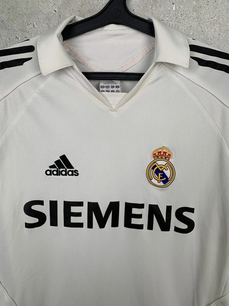 Vintage 2005 2006 Real Madrid Home Football Shirt #23 Beckham Adidas Jersey Size S image 3