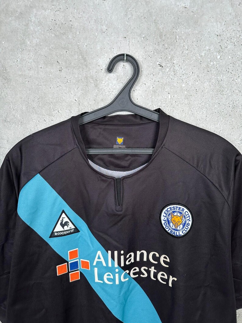 Camiseta vintage de visitante del Leicester City 2003-2004 Le Coq Sportif Talla XL imagen 2