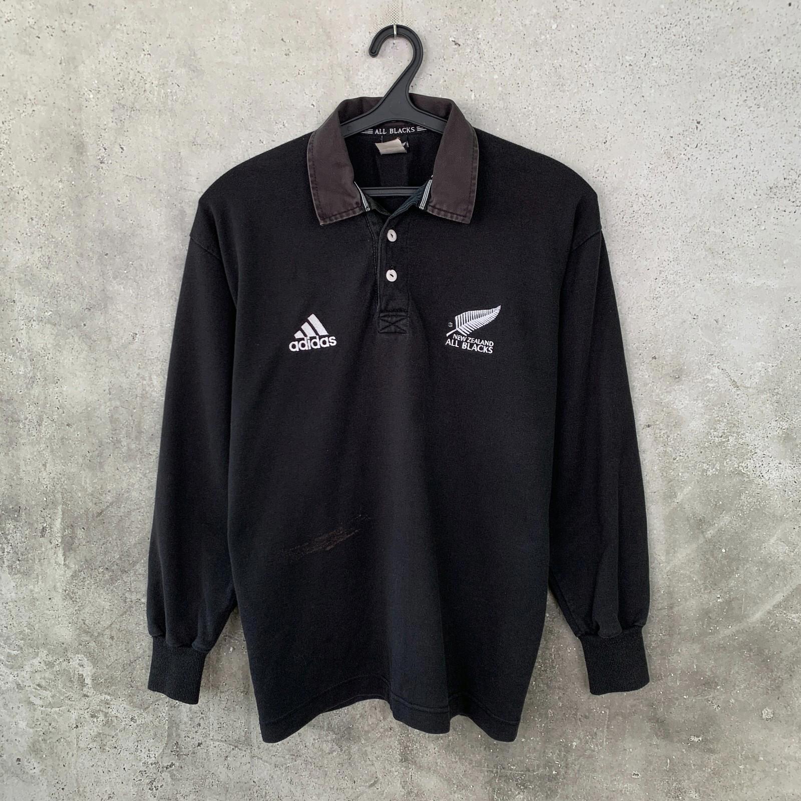 Vintage Adidas All Black Rugby - Etsy